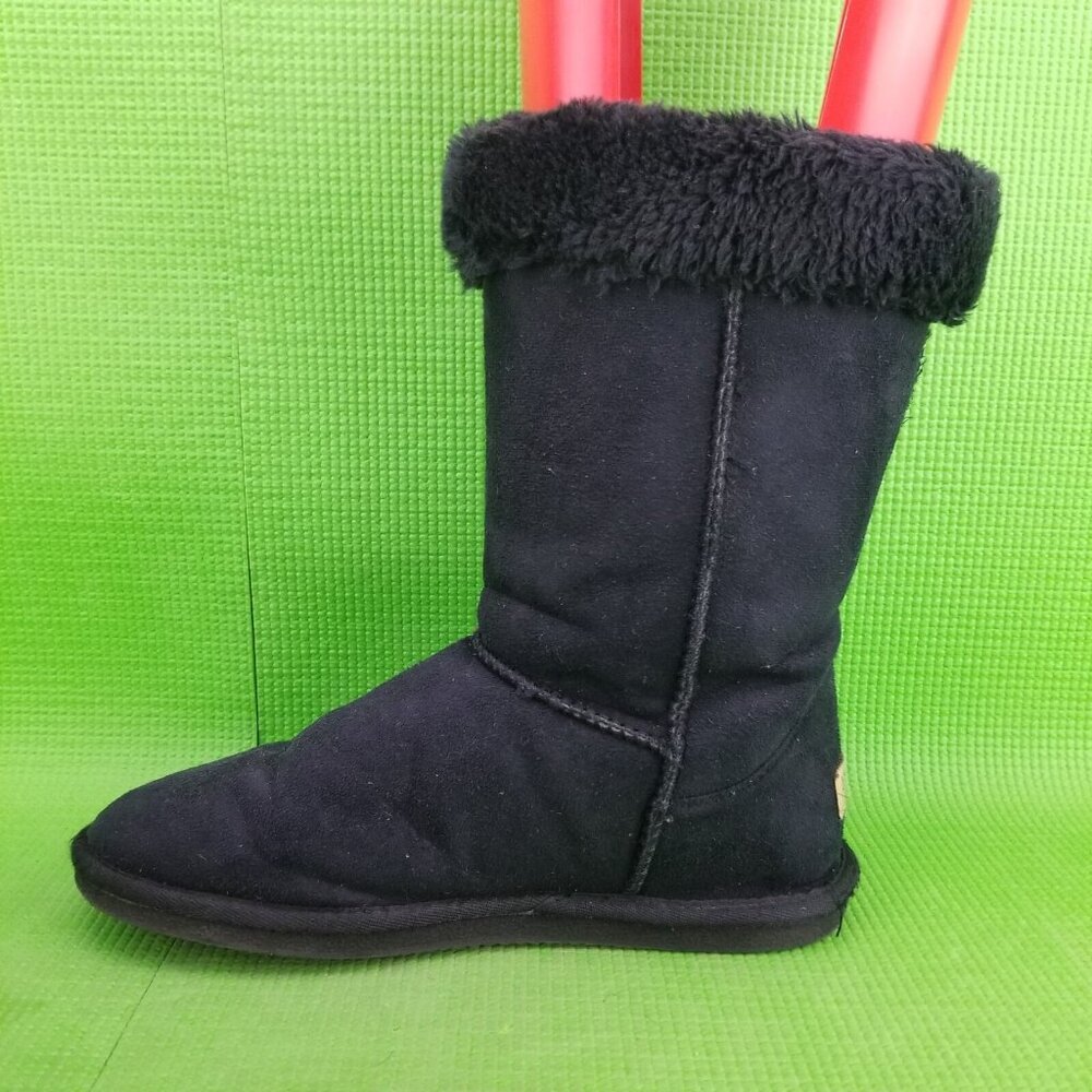 ✅Apres by Lamo BLACK Microfiber Faux Fur Lined Winter Boots Women's Sz 8 Comfort - Picture 11 of 11